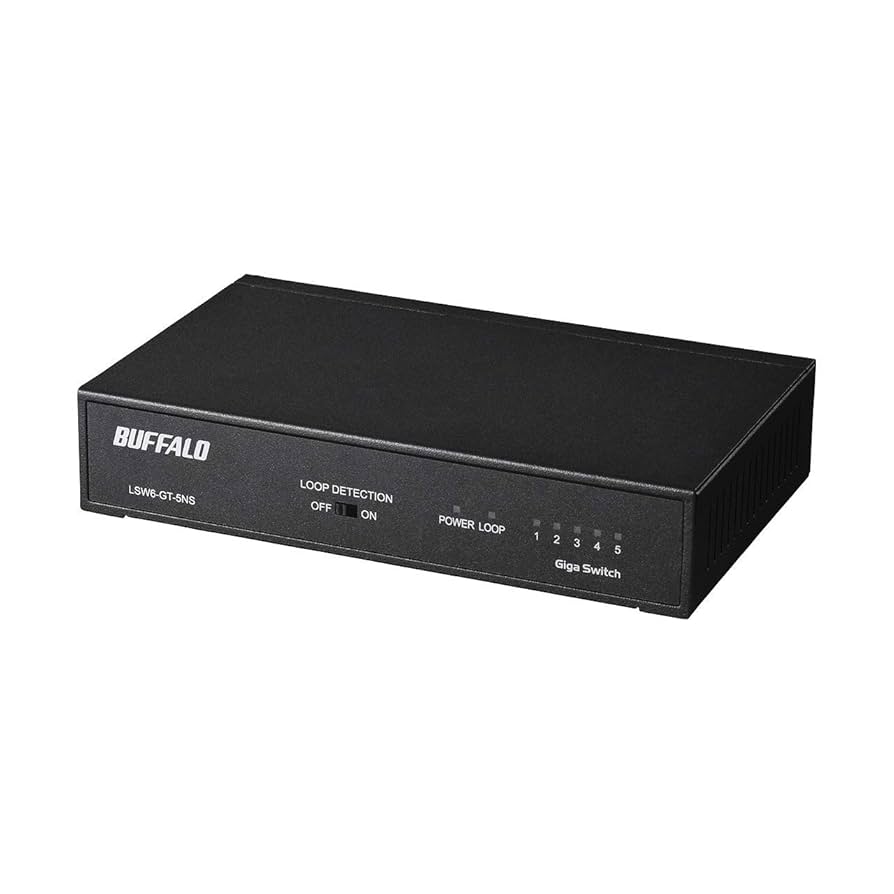 10個セット単品可【新品未使用】LSW6-GT-5NS/WH Amazon | バッファロー BUFFALO Giga対応 金属筐体 電源内蔵 5